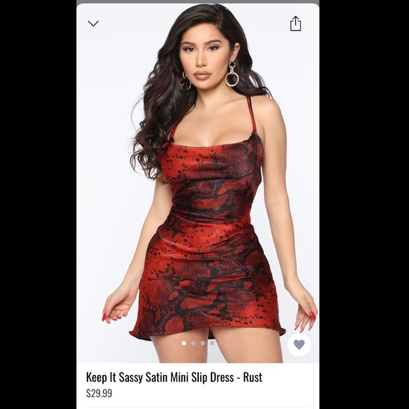 Fashion Nova Satin Mini Slip Dress - Picture 1 of 4